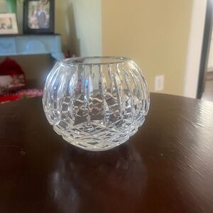 Elegant Lead Crystal Rose Vase